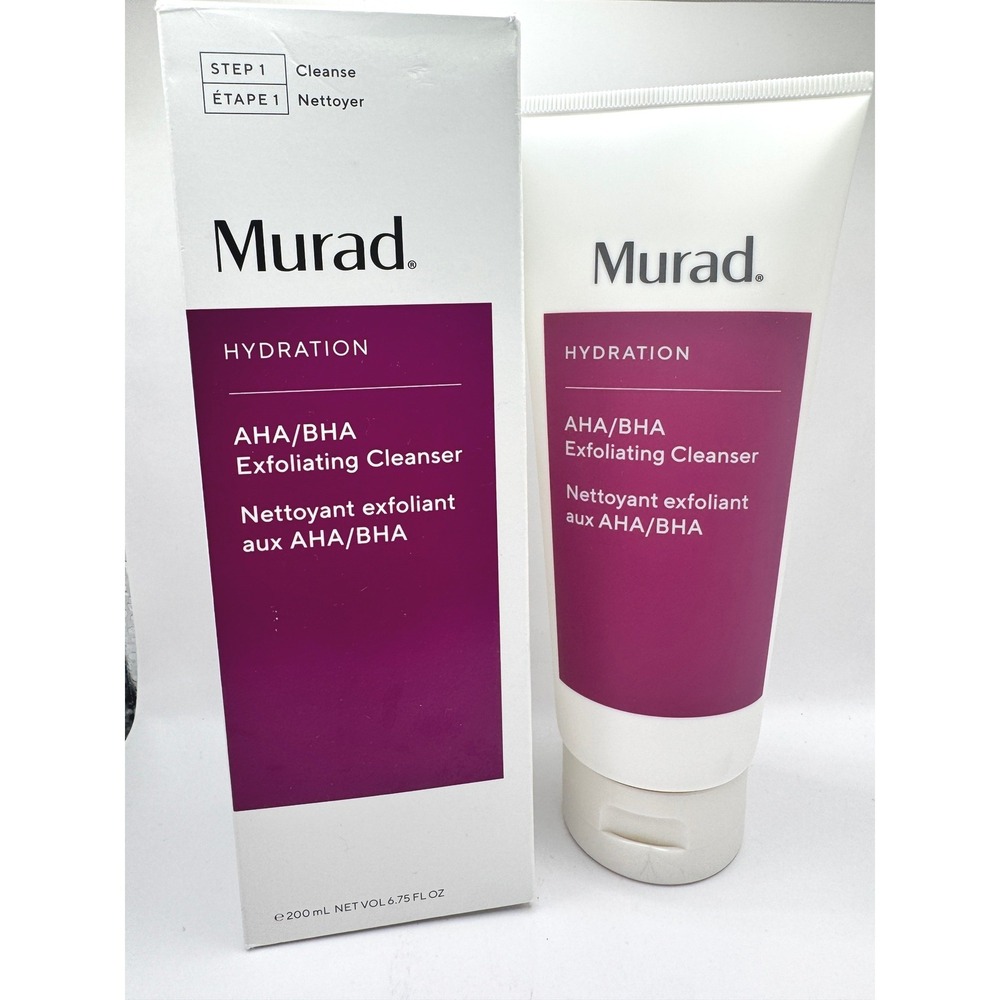 Murad Hydration AHA BHA Exfoliating Cleanser 6.75oz NIB